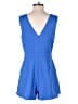 Adelyn Rae Color Block Blue Romper Size M - photo 2
