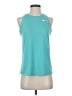 Nike 100% Polyester Teal Active Tank Size S - photo 1