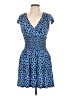 Forever 21 Polka Dots Blue Casual Dress Size L - photo 1