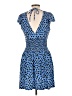 Forever 21 Polka Dots Blue Casual Dress Size L - photo 2
