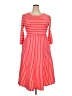 chic soul (chicsoul.com) Stripes Red Casual Dress Size XXL (2XL) - photo 1
