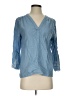 New Directions Blue 3/4 Sleeve Blouse Size S - photo 1