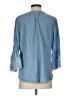 New Directions Blue 3/4 Sleeve Blouse Size S - photo 2