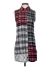 Alice + Olivia 100% Viscose Plaid Gray Sleeveless Button-Down Shirt Size XS - photo 1