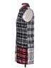 Alice + Olivia 100% Viscose Plaid Gray Sleeveless Button-Down Shirt Size XS - photo 5