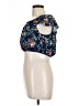 Xhilaration 100% Rayon Blue Sleeveless Blouse Size L - photo 5