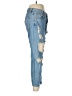 Forever 21 100% Cotton Hearts Blue Jeans Size 26 waist - photo 4