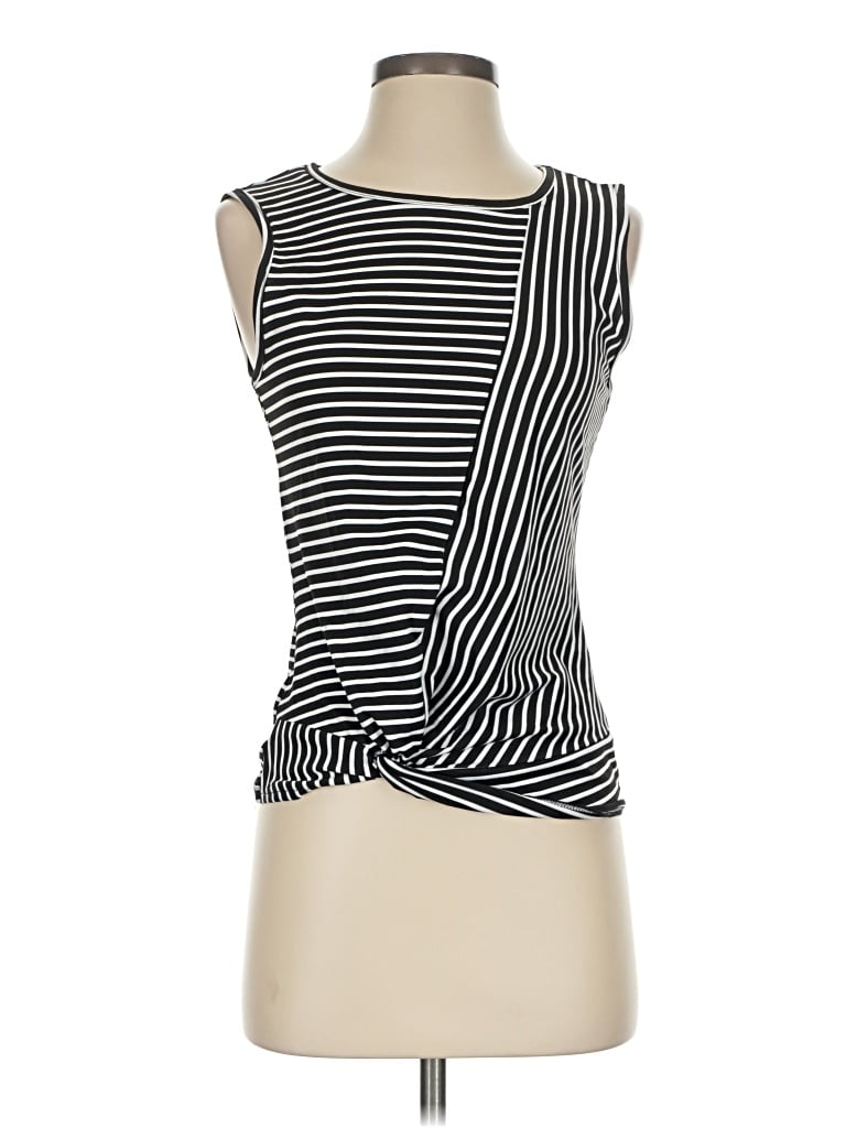 Pre-owned Lioness Sleeveless Top Black One Shoulder Neckline Tops
