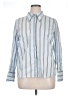Worthington Stripes Silver Long Sleeve Button-Down Shirt Size XL - photo 1