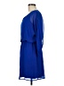 Express 100% Polyester Solid Blue Casual Dress Size M - photo 6