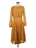 Ottod'Ame 100% Polyester Gold Cocktail Dress Size 8 - photo 1