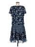 JBS 100% Polyester Paisley Blue Casual Dress Size 6 - photo 2