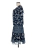 JBS 100% Polyester Paisley Blue Casual Dress Size 6 - photo 5