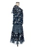JBS 100% Polyester Paisley Blue Casual Dress Size 6 - photo 4