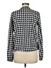 MICHAEL Michael Kors Houndstooth Black Long Sleeve Blouse Size M - photo 2