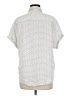 Dylan 100% Cotton Polka Dots White Short Sleeve Button-Down Shirt Size M - photo 2