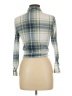 Passport 100% Polyester Plaid Green Long Sleeve Blouse Size 12 - photo 2