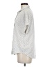 Dylan 100% Cotton Polka Dots White Short Sleeve Button-Down Shirt Size M - photo 5