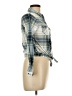 Passport 100% Polyester Plaid Green Long Sleeve Blouse Size 12 - photo 4