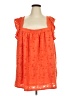 LC Lauren Conrad Orange Sleeveless Blouse Size 4X - photo 1