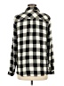 Universal Thread 100% Rayon Checkered-gingham Black Long Sleeve Button-Down Shirt Size M - photo 2