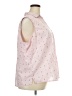 Basic Editions Hearts Pink Sleeveless Button-Down Shirt Size 3X - photo 4