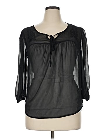 Mossimo Supply Co. 3/4 Sleeve Blouse (view 1)