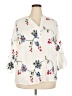 Kindred 100% Polyester Floral Ivory 3/4 Sleeve Blouse Size 3X - photo 1