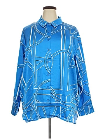 Karl Lagerfeld Paris Long Sleeve Blouse (view 1)