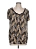 East5th Brown Short Sleeve Blouse Size L - photo 1