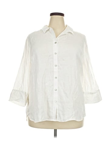 Chico's 3/4 Sleeve Button-Down Shirt (view 1)