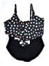 BLOOMCHIC Hearts Black One Piece Swimsuit Size 28 - photo 1