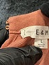 E&M Collection Brown Pink Long Sleeve Blouse Size L - photo 7
