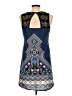 Xhilaration Print Blue Casual Dress Size L - photo 2