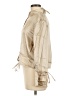 LILYSILK 100% Silk Metallic Tan Long Sleeve Silk Top Size M - photo 5
