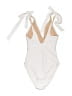 J.Crew Solid Ivory White One Piece Swimsuit Size 4 - photo 2