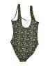 Nicole Miller Studio Print Green One Piece Swimsuit Size S - photo 2