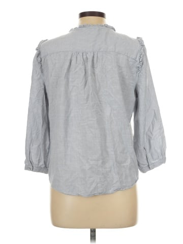 LC Lauren Conrad 3/4 Sleeve Button-Down Shirt (view 2)