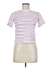 Uniqlo Stripes Purple Short Sleeve Turtleneck Size 7 - 8 - photo 1