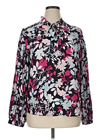 Ellen Tracy Long Sleeve Blouse (view 1)