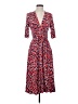 Vince Camuto Print Red Casual Dress Size 4 - photo 1