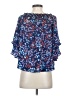 Parker 100% Polyester Blue 3/4 Sleeve Blouse Size XS - photo 2