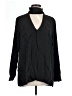 Karen Kane 100% Polyester Stripes Black Long Sleeve Blouse Size L - photo 1