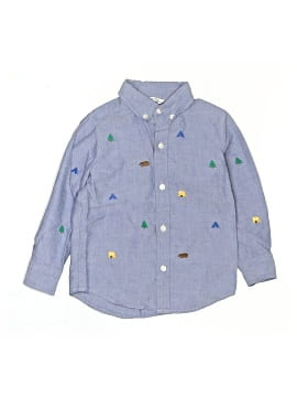 Janie And Jack Long Sleeve Button Down Shirt