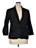 The Limited Stripes Black Blazer Size 16 - photo 1
