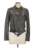 Sans Souci 100% Polyester Metallic Gray Jacket Size L - photo 1
