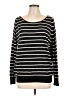 Joie Stripes Black Pullover Sweater Size L - photo 1