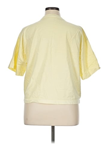Madewell The Boxy Crop Tee in Allday Jersey (view 2)