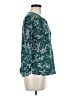 H&M 100% Polyester Teal Long Sleeve Henley Size M - photo 4