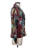 Alberto Makali 100% Polyester Teal Red Long Sleeve Blouse Size S - photo 4